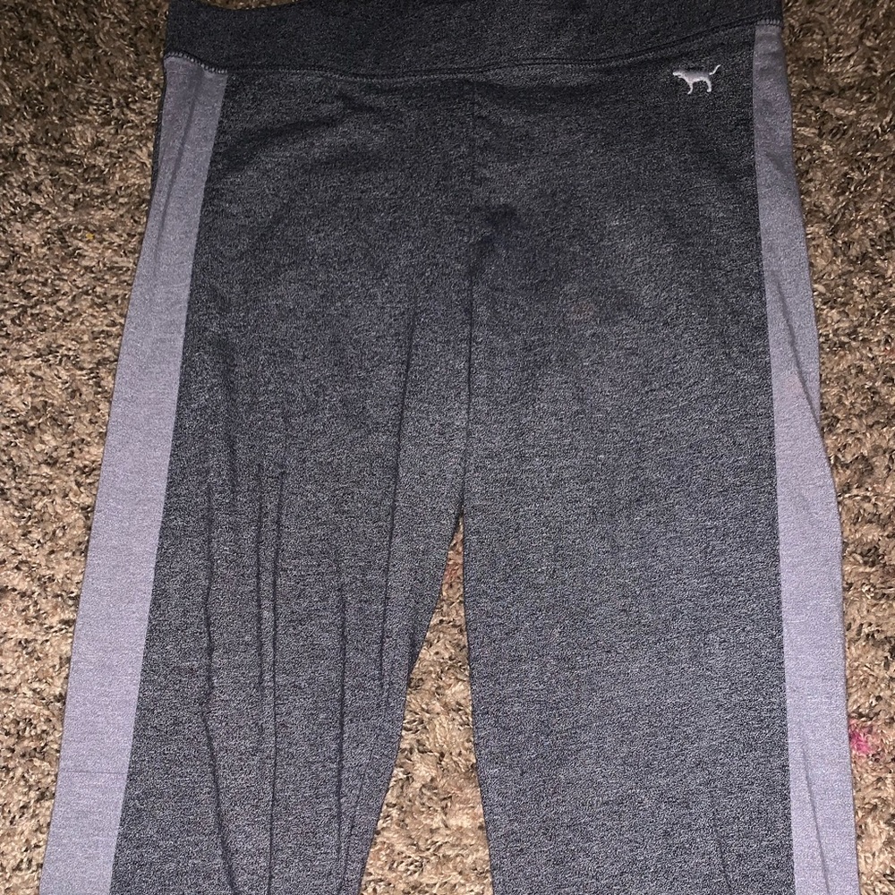 Gray pink leggings